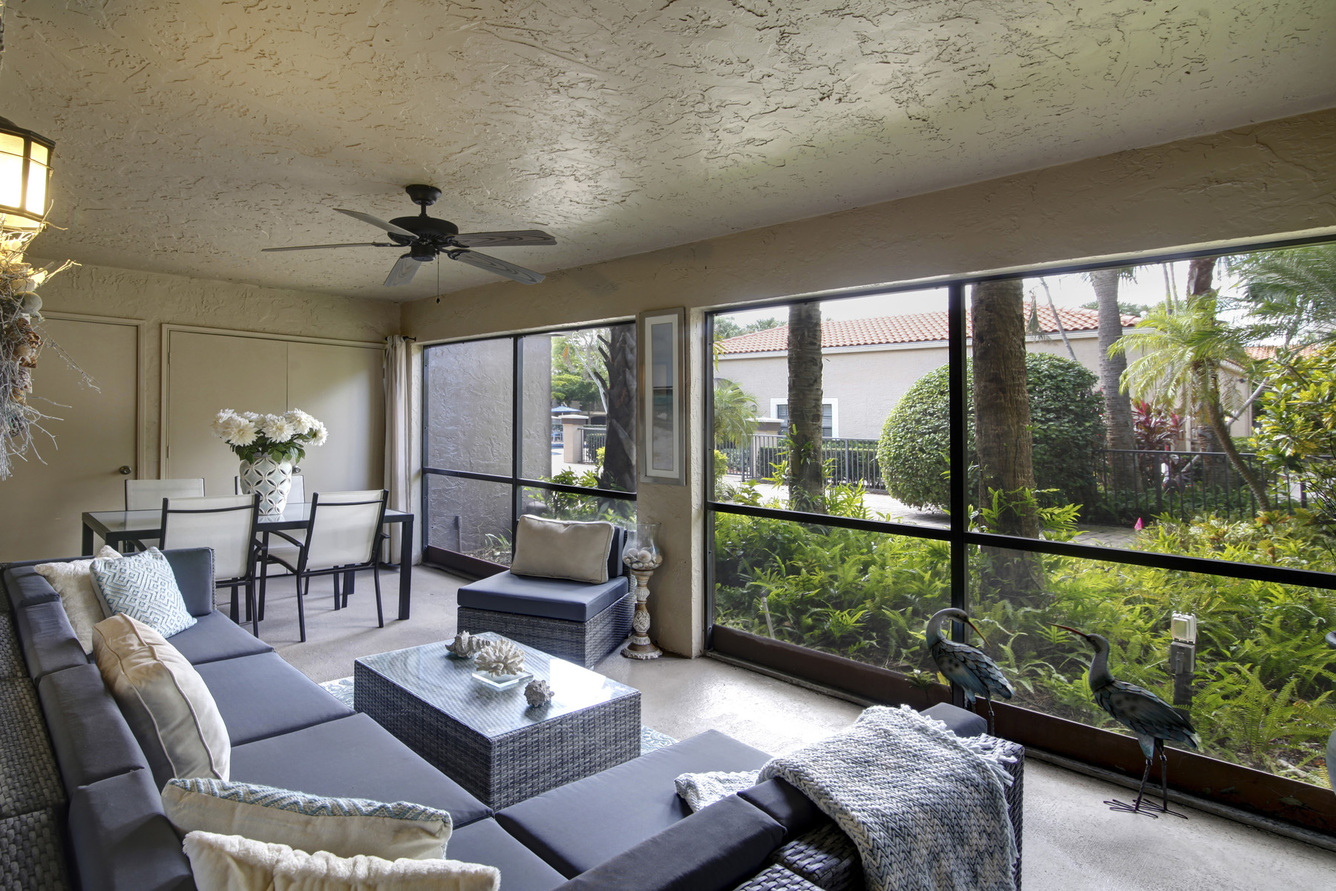 The Terraces Apartments apartment porch - Plantation, FL